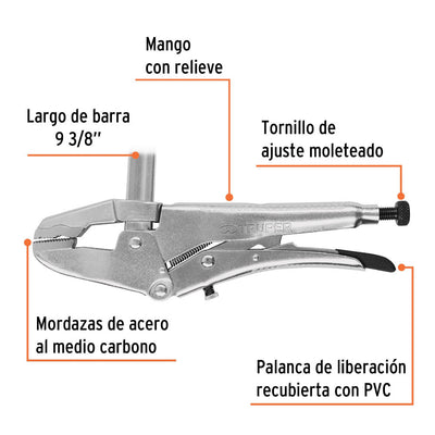 Alicate de Presión Truper 8" Tipo Sargento