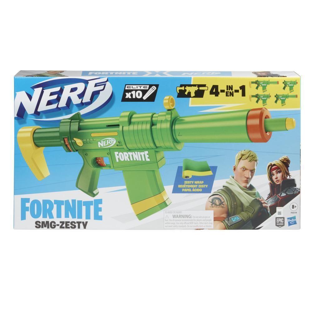 Arma de Juguete Nerf Fornite SMG- Zesty