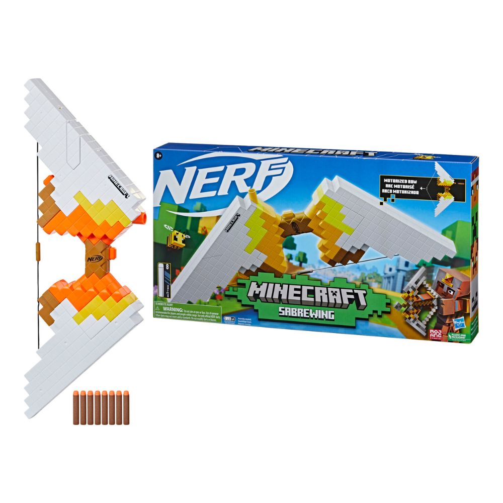 Arma de Juguete Nerf Minecraft Sabrewing