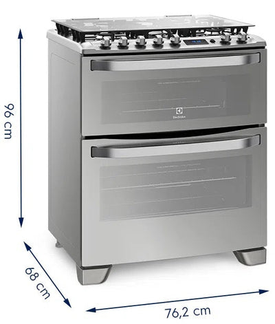 Cocina Electrolux 76DXR - 5 Hornallas Doble Horno