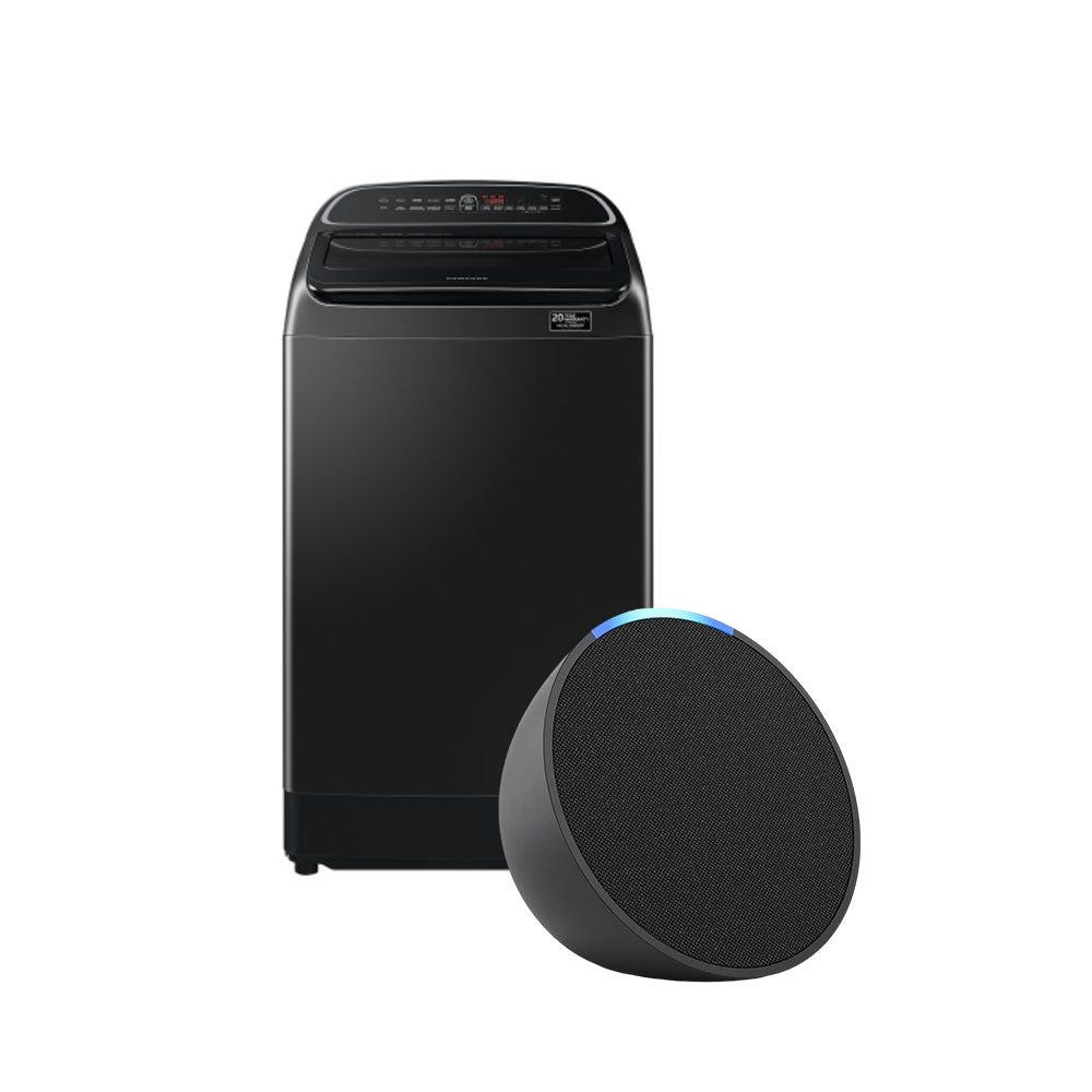 Combo Lavadora Samsung de 19kg + Asistente Virtual AMAZON Echo Pop