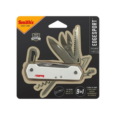 Cuchillo 9 en 1 ‎Smith's Edgesport en Blanco