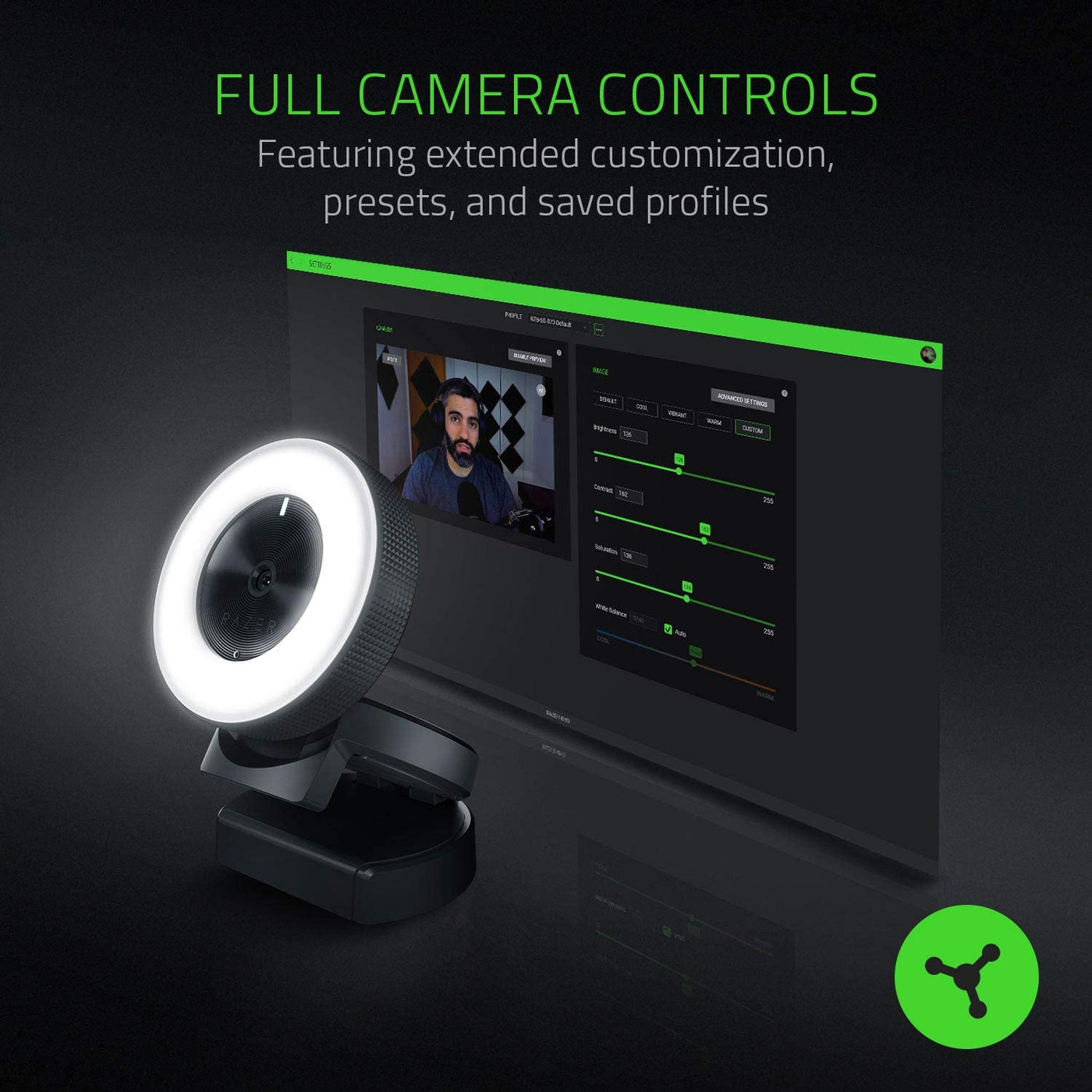 Cámara Web Razer Kiyo Ring Light