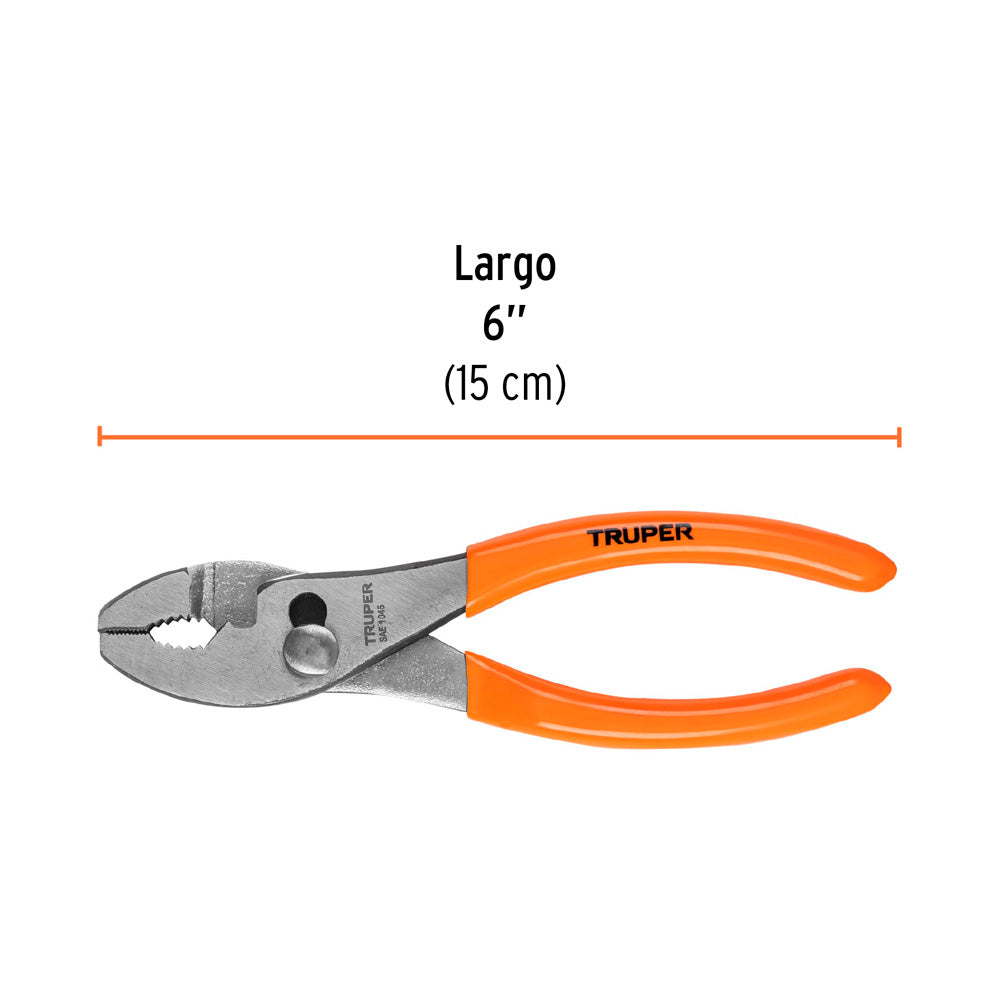 Alicate Truper de chofer 6" Mango de PVC