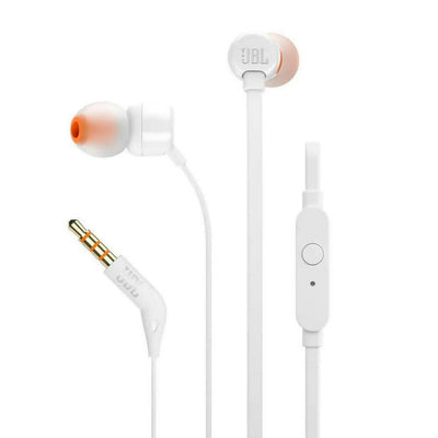 Audífonos JBL T110 Wired In-ear Blanco