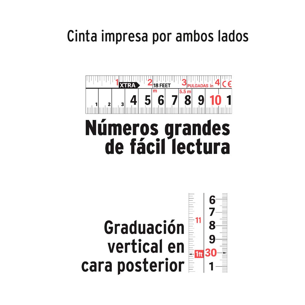 Flexómetro Truper XTRA 5.5m